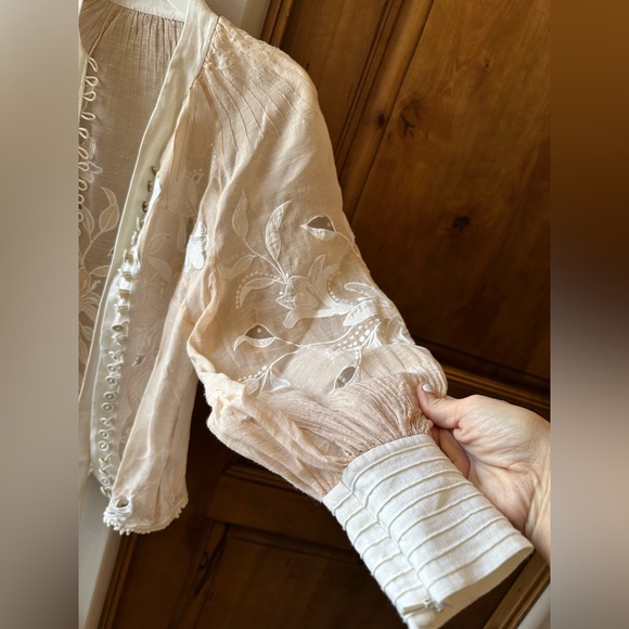 Zimmermann Corsage Lily Appliqué Blouse💋 - Picture 8 of 13